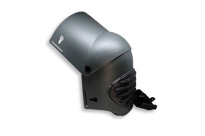 Side angle of Tradegear Safety Kneepads with clips open