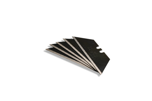 5x Tradegear Online's KDS EVO Black Trapezoid Blades fanned out